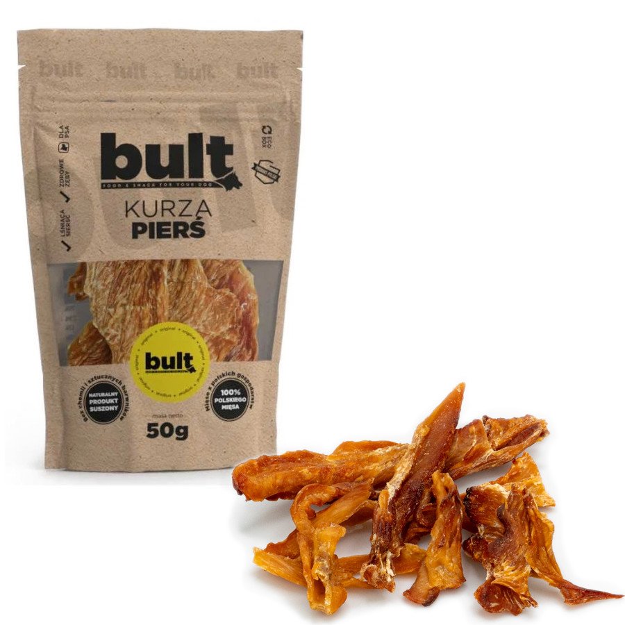BULT Eko Kuřecí řízek - pochoutka pro psy - 50g - foto 1