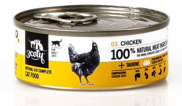 3COTY Chicken - mokré krmivo pro kočky - 12x80g - foto 9