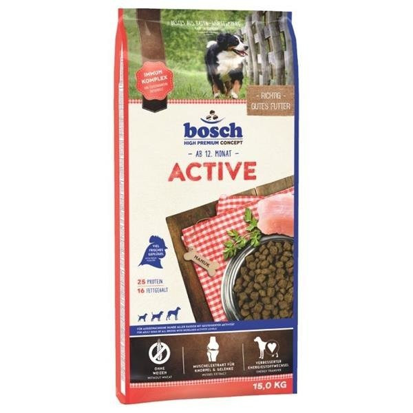 BOSCH Active – suché krmivo pro psy – 15 kg - foto 1