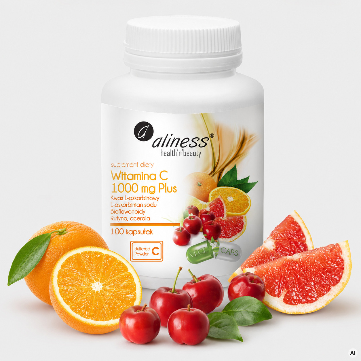 ALINESS Vitamin C 1000 mg Plus – doplněk stravy – 100 kapslí - foto 1