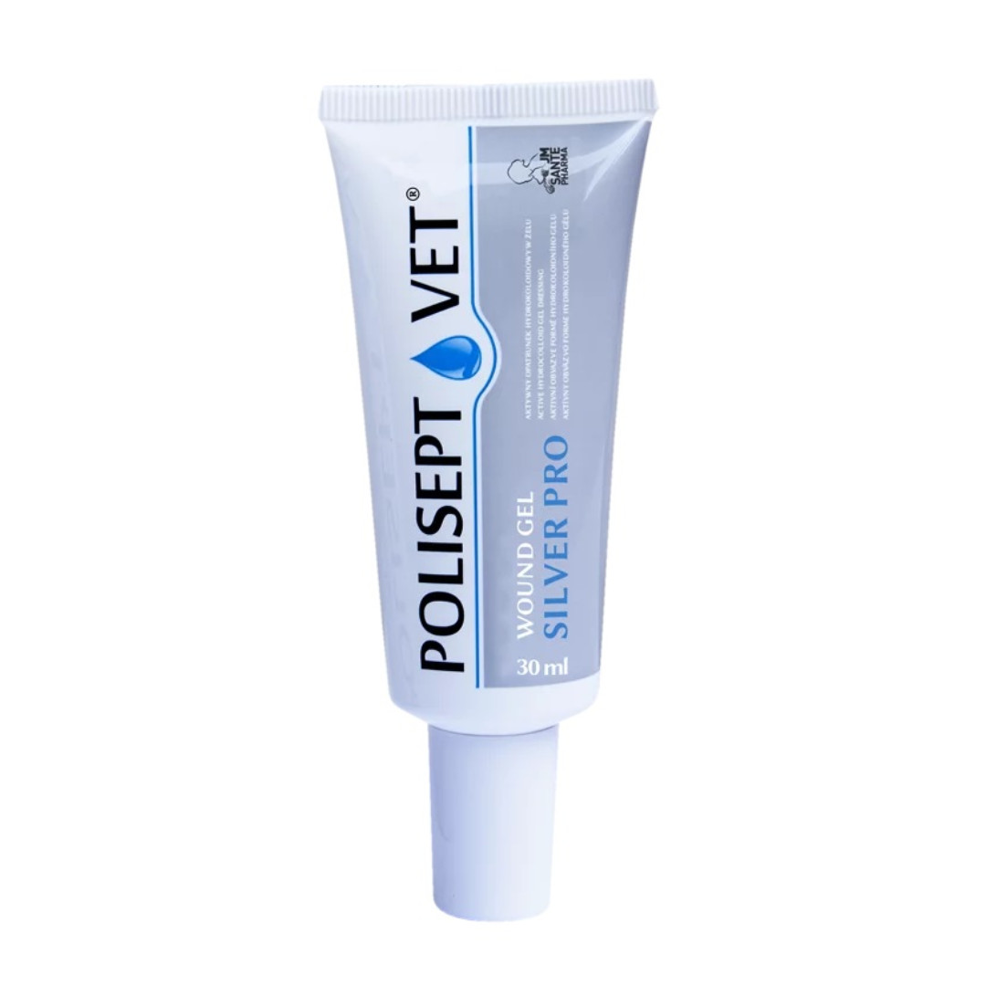 JM SANTE Polisept Vet Wound gel Silver Pro - gelový obvaz pro psy a kočky – 30 ml - foto 2