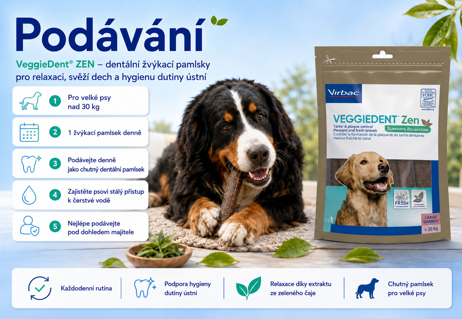 VIRBAC Veggiedent Zen L - psí pamlsek - 502,5g - foto 2