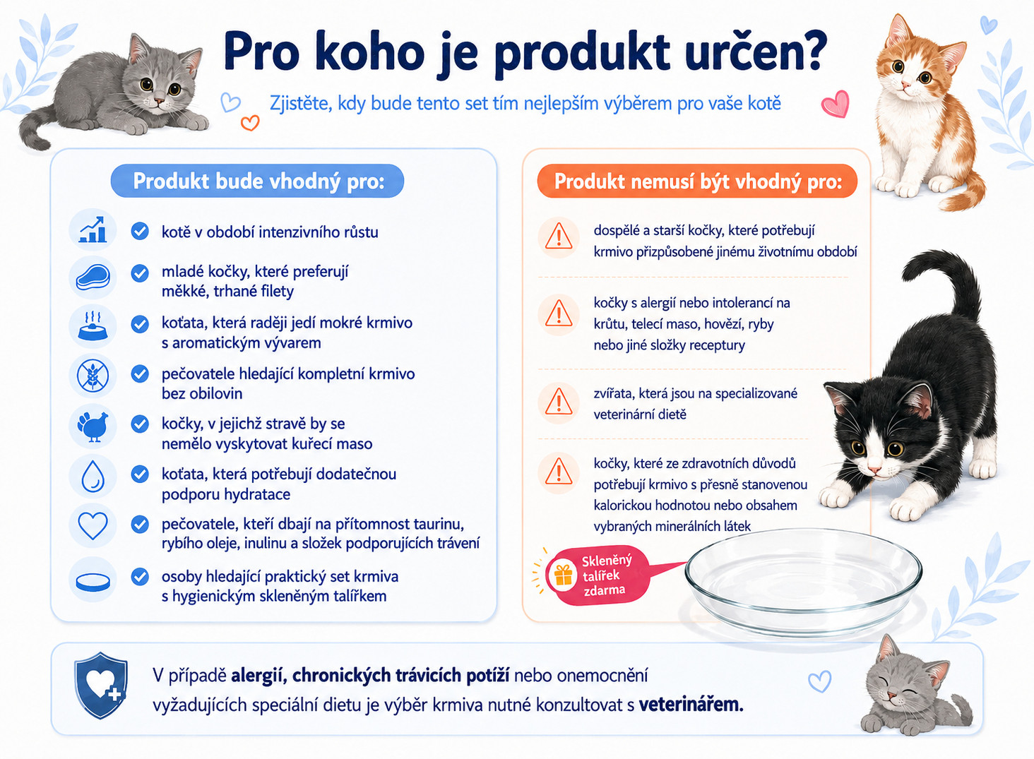 ANIMAL ISLAND Everyday Kitten Turkey and veal in broth Box - mokré krmivo pro kočky - 12x85g + talířek zdarma - foto 2