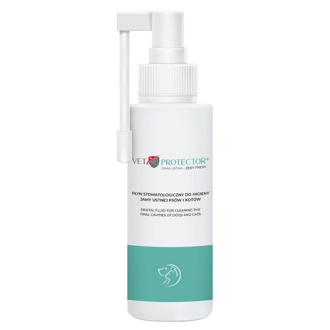JM SANTE Vet Protector Fresh - stomatologický roztok pro hygienu dutiny ústní u psů a koček – 100 ml - foto 3