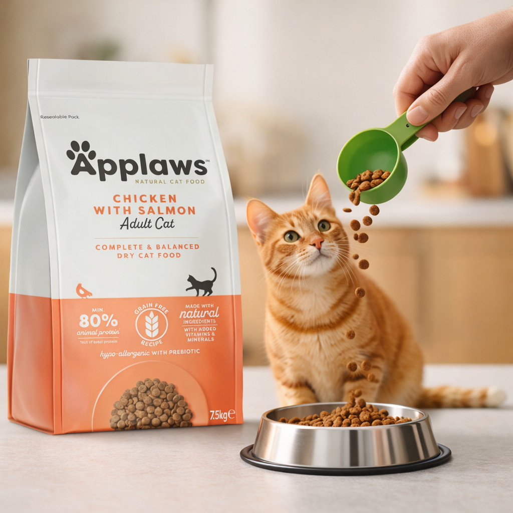 APPLAWS Chicken with salmon - suché krmivo pro kočky - 7,5kg - foto 3