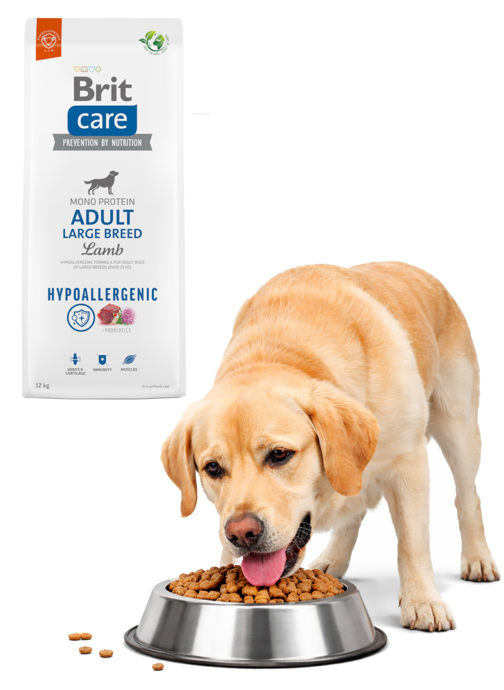 BRIT Care Hypoallergenic Adult Large Breed Lamb - suché krmivo pro psy - 12 kg - foto 3