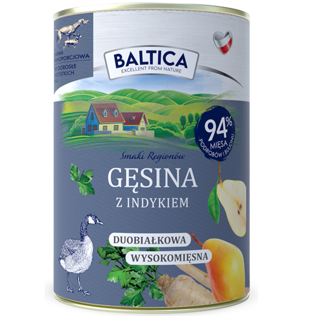 BALTICA Chutě regionů MIX příchutí - mokré krmivo pro psy - 12x400g - foto 5