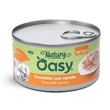 OASY Natury Soft Jelly Tuna with carrots - mokré krmivo pro kočky - 150g - foto 1