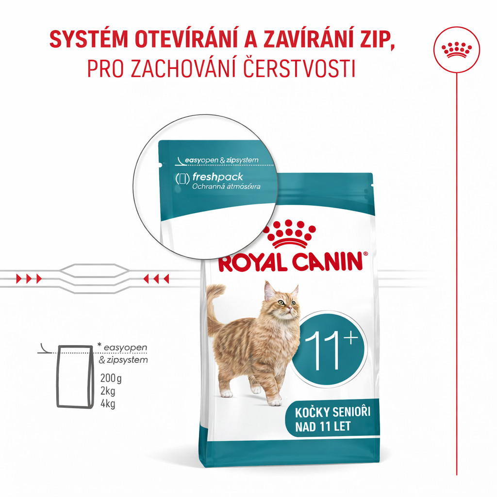 ROYAL CANIN Ageing 11+ - suché krmivo pro kočky - 4kg - foto 2