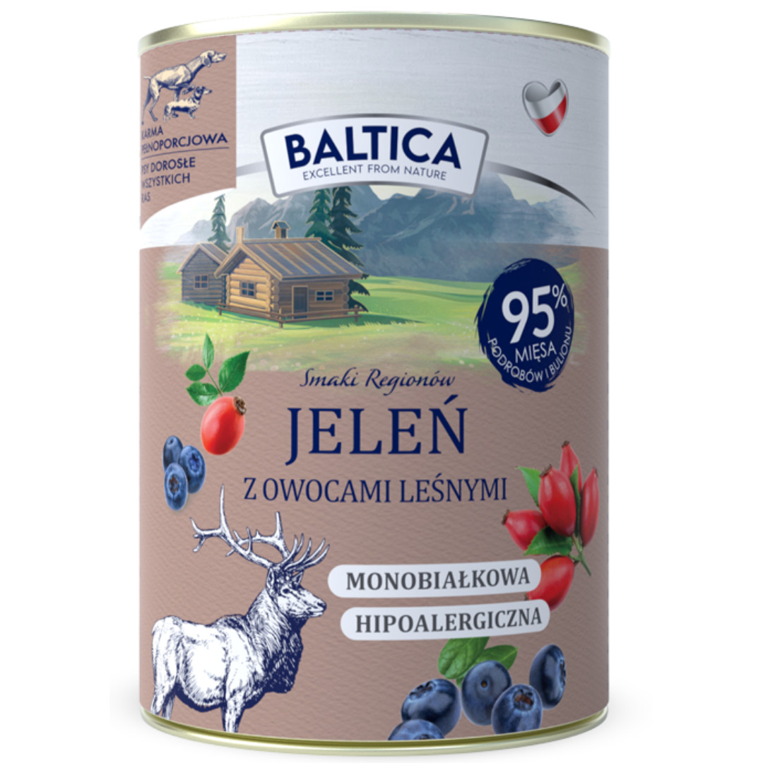 BALTICA Chutě regionů MIX příchutí - mokré krmivo pro psy - 12x400g - foto 7