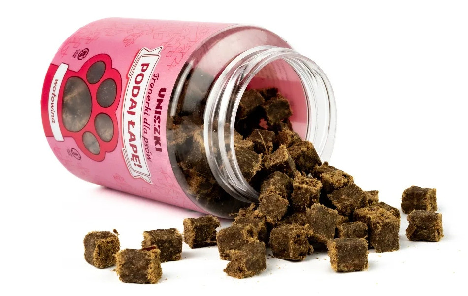 UNISZKI Tréninkové pamlsky Podaj łapę MIX chutí - pamlsek pro psy - 10x150g - foto 44